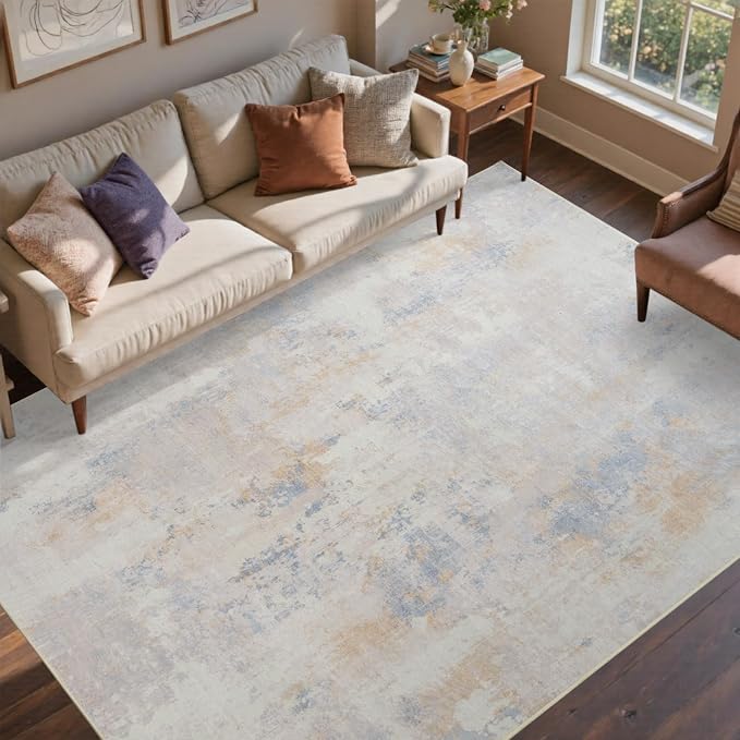 6x9 Ft Large Area Rugs for Living Room, Soft Non-Slip Washable Rugs Modern by Cuzwlovita
