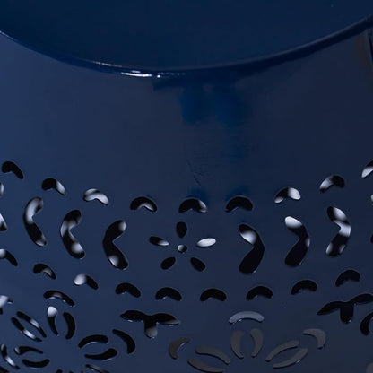 Christopher Knight Home Ruby Outdoor 12" Iron Side Table, Dark Blue - Image 8