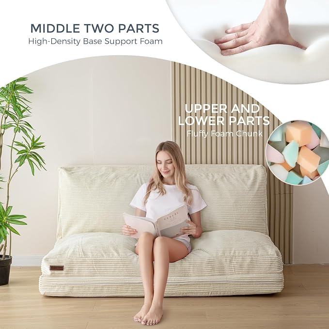 MAXYOYO Folding Sofa Bed, Floor Sofa Convertible Sleeper Chair - Image 4