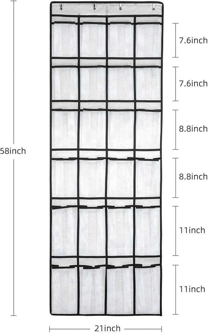 SAVERHO Over the Door Shoe Organizer, Hanging Shoe Organizer - Image 2