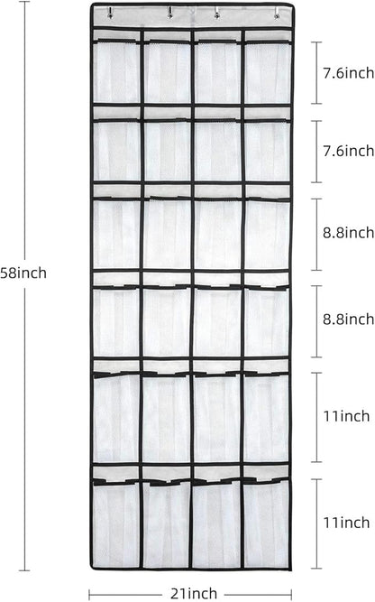 SAVERHO Over the Door Shoe Organizer, Hanging Shoe Organizer - Image 2