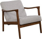 Alpine Furniture Zephyr Mid-Century Retro Accent Lounge Chair Wooden Arm by AlpineFurniture