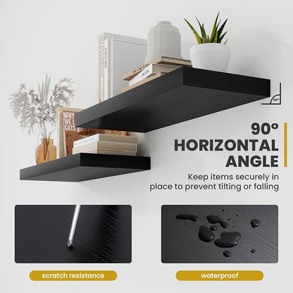 Acovy 36 Inch Floating Shelves, 9.3" Deep Floating Shelf Wall Mounted, Rustic - Image 7