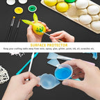 Gartful Black Extra Large Silicone Mat, 23.6 x 15.7 inches Silicone Craft Sheet, Resin Casting Molds Mat, Countertop Protector, Placemat Table Saver Pad, Reusable Nonstick Nonskid