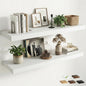 12 inch Deep Floating Shelves for Wall, 48 inch Wide Engineered Wood Wall by Venusmiles