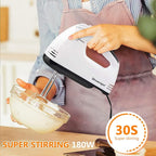 Handmixer Electric Handheld - 7 Speed Portable Kitchen Mixer Electric with 5 Stainless Steel Accessories Whisk, Food Beater for Whipping Mixing Cookies Cakes,Cooking,Baking