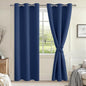Blackout Curtains for Bedroom, 38 x 84 Inches Long, 2 Panels | Thermal by Hiasan