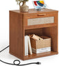 LEYAOYAO Rattan Nightstand by LEYAOYAO-Findtheshiningpointofyourideallife%EF%BC%81