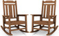 SERWALL Oversized Rocking Chair Set of 2 Outdoor, HDPE Outdoor Rocking Chairs by SERWALL
