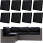 8Pcs Outdoor Cushion Covers, Elastic Patio Cushion Covers | Washable, by dreahoteztil