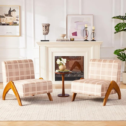 Oversized Accent Chair, upholstered armless mid Century Modern Living Room Chair - Image 5