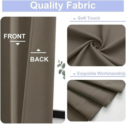 Simplebrand Ava Latte Blackout Curtains - Image 3