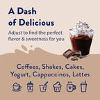 Jordan's Skinny Syrups Sugar Free Coffee Syrup, Mocha Flavor Drink Mix, Zero Calorie Flavoring for Chai Latte, Protein Shake, Food & More, Gluten Free, Keto Friendly, 25.4 Fl Oz, 1 Pack