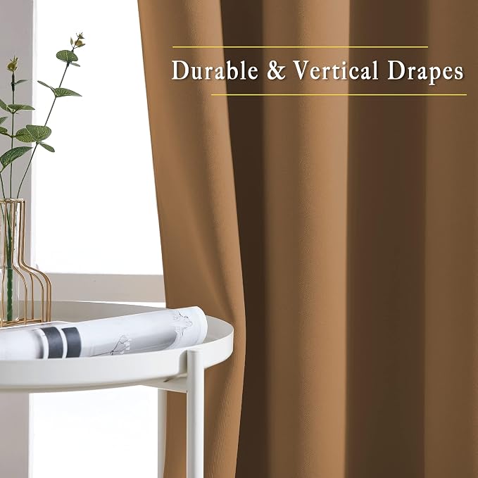 NICETOWN Bedroom Curtains 63 inch Length 2 Panels - Image 5
