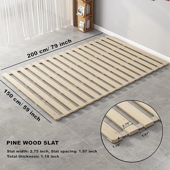 Floor Bed Frame Japanese Futon Tatami Mat Breathable and Moisture-Proof - Image 5