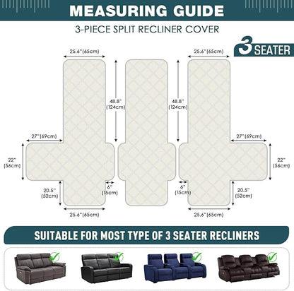 TAOCOCO 100% Waterproof Recliner Sofa Cover, Non Slip Split Couch Covers - Image 2