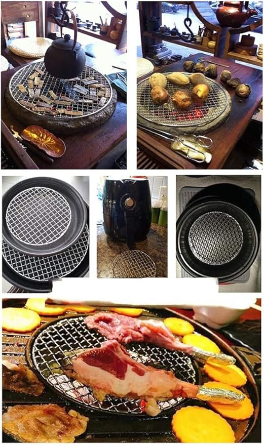 Versatile Round 304 Stainless Steel Cooling Rack Baking,Heat Resistant Rust Proof Sturdy Durable Dia 13.8"