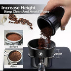 PUSEE 51mm Magnetic Dosing Funnel & Puck Screen Set 8 Magnetic Espresso Coffee Dosing Ring Reusable 1.7mm Puck Screen 316 Stainless Steel Fits All 51mm Portafilters Espresso Tools Espresso Accessories