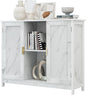 TaoHFE Marble Top Narrow Sideboard Cabinet, Modern White Marble Side Buffet by TAOHFE