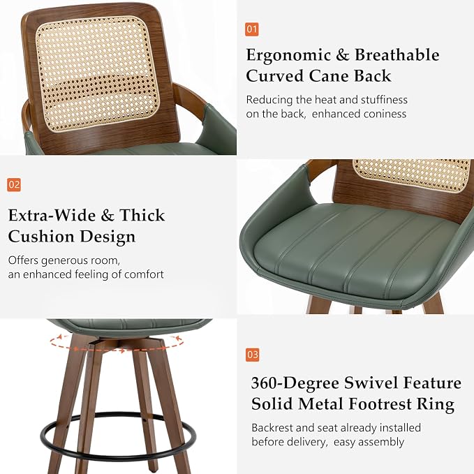 Bar Height Bar Stools Set of 3 - Image 3
