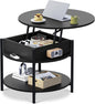 WLIVE Round Lift Top Coffee Table by WLIVE