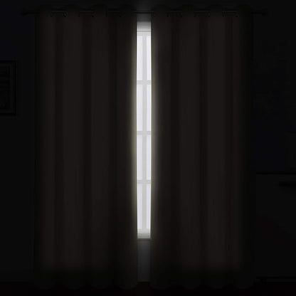 Blackout Curtains 52 x 84 Inch Long Beige Curtains Set of 2 Panels Room - Image 3