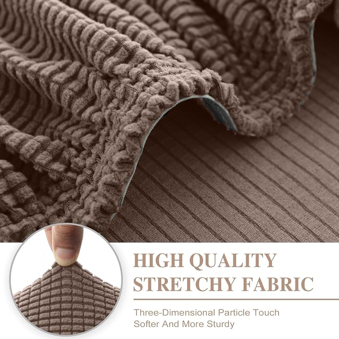 LA MEACK Couch Cushion Covers Seat Cushion Cover Stretch Couch Cover Separate - Image 4