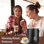 600ML Milk Frothing Pitcher - SUS304 Stainless Steel Latte Art Coffee Jug – Barista-Grade Milk Frother Cup with Precision Spout, Measurement Markings & Ergonomic Handle for Home & Café