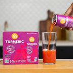 ZYN Turmeric Wellness Drink (6 Pack), Pomegranate Cranberry Flavored Turmeric Curcumin Drink with Black Pepper, No Added Sugar, Low Carb & Low Calorie Drink, Clean Alternative
