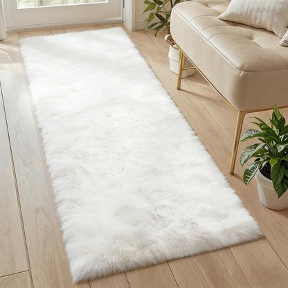2x4 Non-Slip Shaggy Runner Rug, Ultra Soft Fluffy Plush Modern Indoor Area Rug by Unknown