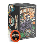 Bones Coffee Company Orange Sickle, Orange Vanilla Cream Flavored Coffee Pods, Low Acid Medium Roast Single-Serve Bones Cups, Compatible with 1.0 & 2.0 K-Cups Brewers Coffee Maker, 12 Count