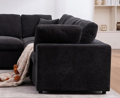 Oversized Modular Sectional Sofa Couch, Large 7 Seater Corner Sofa Modern U - Image 7
