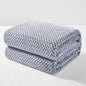 Exclusivo Mezcla Soft Waffle Fleece Bed Blanket Queen Size, Heather Navy | by ExclusivoMezcla