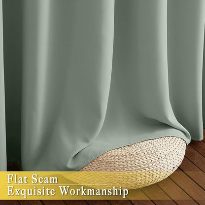 NICETOWN Blackout Sage Green Curtain - Image 7