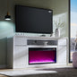 Modern Fireplace TV Stand with 36" LED Electric Fireplace by AITJUNZ