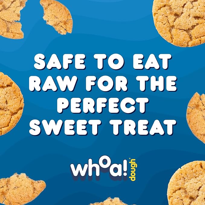 Whoa Dough Ready to Bake Cookie Dough Sugar Cookie – Certified Non-GMO, Kosher, Gluten Free – Plant-Based Snack Dough Made with Real Ingredients – 24 Pack
