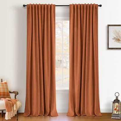 INOVADAY 100% Blackout Linen Curtains by INOVADAY