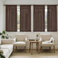 MIULEE Chocolate Sheer Curtains 63 Inches Long 4 Panels 42 x 63 Inches | Light by MIULEE