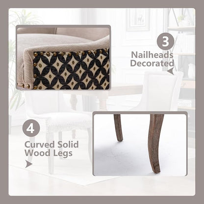 Modern Dining Chairs Set of 6, High Back Dining Chairs Side Chairs - Image 6