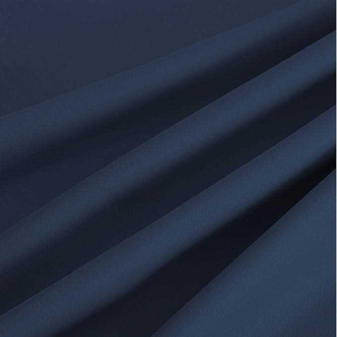 NICETOWN Room Darkening Draperies Curtains Panels, 2 Panels Navy Blue W52 x L84 - Image 9