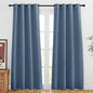 NICETOWN Stone Blue Blackout Doorway Curtains 80 inches Long, Grommet Light by NICETOWN