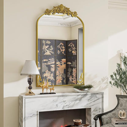 VooBang 26x38 inch Vintage Arched Bathroom Mirror - Image 7