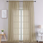 Chyhomenyc Extra Long Taupe Sheer Curtains 108 Inches Long 2 Panels, Light by Chyhomenyc