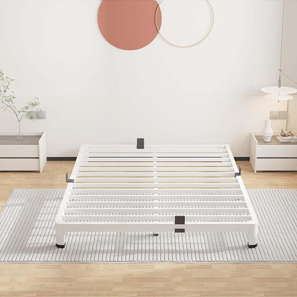 ROIL 4 Inch White Full Bed Frame - Image 6