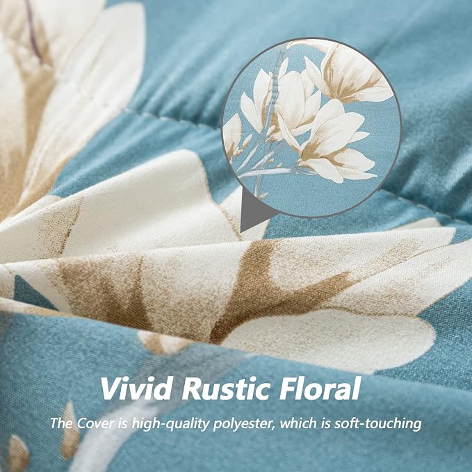 MAXYOYO Floral Printed Futon Mattress, Japanese Floor Mattress Quilted Bed - Image 4