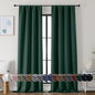Simplebrand Ava Ever Green Blackout Curtains by Simplebrand