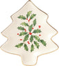 Lenox Serveware, Hosting The Holidays Tree Plate, Festive Porcelain Dinnerware, Service for 1, Pasta, Salad and Dinner, Dishwasher Safe, Christmas Decorations (MultiColor, 5.75 inch Length, 1 Piece)