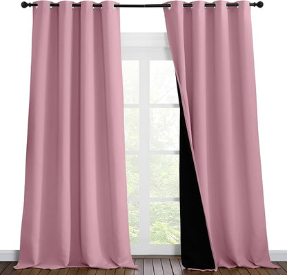 NICETOWN 100% Blackout Blinds, 52 inches x 120 inches, Laundry Room Decor by NICETOWN