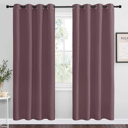 NICETOWN Dry Rose Blackout Curtains 78" Long by NICETOWN