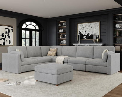 Oversized Modular Sectional Sofa by Kalafini
